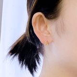 ミニ馬蹄ハーフストーンピアス ホースシュー U型 | FACION | 詳細画像8 