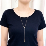 ニュアンスドロップY字ロングネックレス 雫型 涙型 変形 レディース | FACION | 詳細画像8