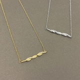 ツイストサイドバーネックレス ジルコニア 変形 レディース ペンダント | FACION | 詳細画像1 