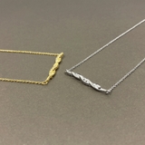 ツイストサイドバーネックレス ジルコニア 変形 レディース ペンダント | FACION | 詳細画像2 