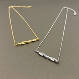 ツイストサイドバーネックレス ジルコニア 変形 レディース ペンダント | FACION | 詳細画像3 