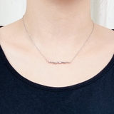 ツイストサイドバーネックレス ジルコニア 変形 レディース ペンダント | FACION | 詳細画像7 