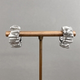 シルバー | バンピークリップ式イヤリング 両耳用 大ぶり | FACION