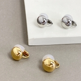 ラウンドメタルドームイヤリング イヤーカフ ノンホールピアス | FACION | 詳細画像5 