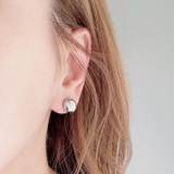 ラウンドメタルドームイヤリング イヤーカフ ノンホールピアス | FACION | 詳細画像6 