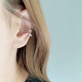 ミニ2連リングフープイヤーカフ 片耳用 軟骨ピアス | FACION | 詳細画像6