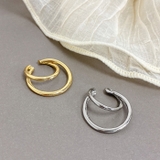 レイヤードメタルリングフープイヤーカフ 片耳用 軟骨ピアス | FACION | 詳細画像4 