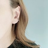 レイヤードメタルリングフープイヤーカフ 片耳用 軟骨ピアス | FACION | 詳細画像6 