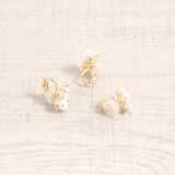 片耳用 クリップ式パールイヤーカフ 軟骨ピアスイヤリングゴールド | FACION | 詳細画像2 