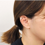 片耳用 クリップ式パールイヤーカフ 軟骨ピアスイヤリングゴールド | FACION | 詳細画像5 