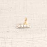 片耳用 ムーンパールクリップ式イヤーカフ 軟骨ピアスイヤリングゴールド | FACION | 詳細画像2 