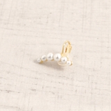 片耳用 ムーンパールクリップ式イヤーカフ 軟骨ピアスイヤリングゴールド | FACION | 詳細画像3 