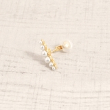 片耳用 ムーンパールクリップ式イヤーカフ 軟骨ピアスイヤリングゴールド | FACION | 詳細画像5 