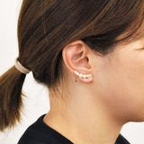 片耳用 ムーンパールクリップ式イヤーカフ 軟骨ピアスイヤリングゴールド | FACION | 詳細画像7 