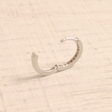 ストーンラインフープワンタッチピアス 開閉式 マット | FACION | 詳細画像2 