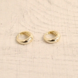 メタルドロップミニフープ開閉式ワンタッチピアス プチプラシルバーゴールド | FACION | 詳細画像3