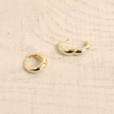 メタルドロップミニフープ開閉式ワンタッチピアス プチプラシルバーゴールド | FACION | 詳細画像4