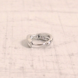 ツイスト2連フープワンタッチピアス プチプラ開閉式シルバーゴールド | FACION | 詳細画像5 