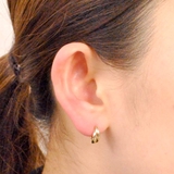 ツイスト2連フープワンタッチピアス プチプラ開閉式シルバーゴールド | FACION | 詳細画像7 