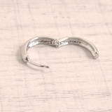 スリムリングフープワンタッチピアス開閉式プチプラメタルシルバーゴールド | FACION | 詳細画像3 