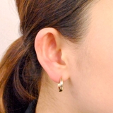 スリムリングフープワンタッチピアス開閉式プチプラメタルシルバーゴールド | FACION | 詳細画像7 