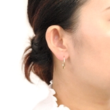 ミニドロップメタルフープピアス プチプラシルバーゴールドインスタ | FACION | 詳細画像6 