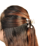 パール付透かし模様バンスクリップ ヘアクリップ髪留めバレッタ ヘアアクセサリー | FACION | 詳細画像5