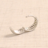 パヴェストーンフープワンタッチピアス 開閉式 シルバー | FACION | 詳細画像3