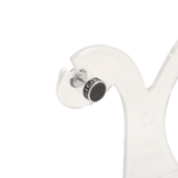 片耳ラウンドチタン製スタッドピアス シルバー ゴールド | FACION | 詳細画像5 