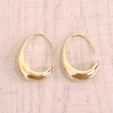ゴールド | ドロップメタルフープピアス カーブ インパクト | FACION