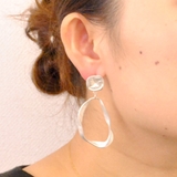 変形フレームソフトメタルピアス シルバー ゴールド | FACION | 詳細画像8 