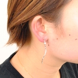 ウェーブラインバー樹脂イヤリング ノンホールピアス シンプル | FACION | 詳細画像5 