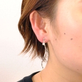 ウェーブラインバー樹脂イヤリング ノンホールピアス シンプル | FACION | 詳細画像6 