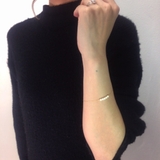 パールデザインチェーンブレスレット 華奢 スリム | FACION | 詳細画像10 