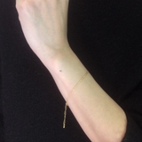 ゴールドデザインチェーンブレスレット 華奢 スリム | FACION | 詳細画像8 