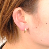 2連ミニフープワンタッチピアス開閉式シルバー ゴールド プチプラ韓国 | FACION | 詳細画像7 