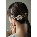 ゴールド | niana ニアナ フラワーデザインコットンパールヘッドドレス | Fashion Letter