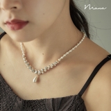 niana ニアナ パールチャームビジューネックレス | Fashion Letter | 詳細画像1