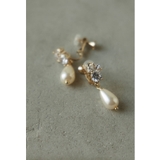 ゴールド | niana ニアナ ビジュードロップパールイヤリング | Fashion Letter