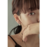 ゴールド | niana ニアナ ビジューフープパールイヤリング | Fashion Letter
