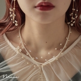 niana ニアナ クリアスレッドパールフラワーモチーフネックレス | Fashion Letter | 詳細画像1 