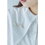 ゴールド | niana ニアナ ラインストーンパールブローチ | Fashion Letter