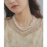 niana ニアナ 3連パールショートネックレス | Fashion Letter | 詳細画像2 