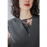 シルバー | niana ニアナ インフィニティドロップネックレス | Fashion Letter