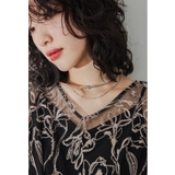 シルバー | niana ニアナ メタルチョーカーネックレス | Fashion Letter