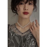 ゴールド | niana ニアナ パールショートネックレス | Fashion Letter