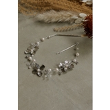 シルバー | niana ニアナ メタルフラワーパールヘッドドレス | Fashion Letter