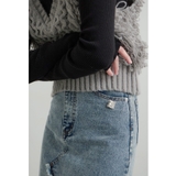 シルバー | niana ニアナ ビジューパールスクエアブローチ | Fashion Letter