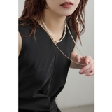 niana ニアナ パールチェーン2連ネックレス | Fashion Letter | 詳細画像5 