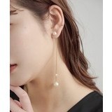 niana ニアナ パールチェーンロングピアス | Fashion Letter | 詳細画像3 